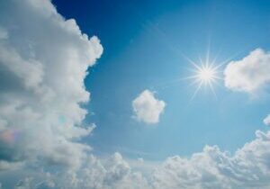 white and blue cloudy sky